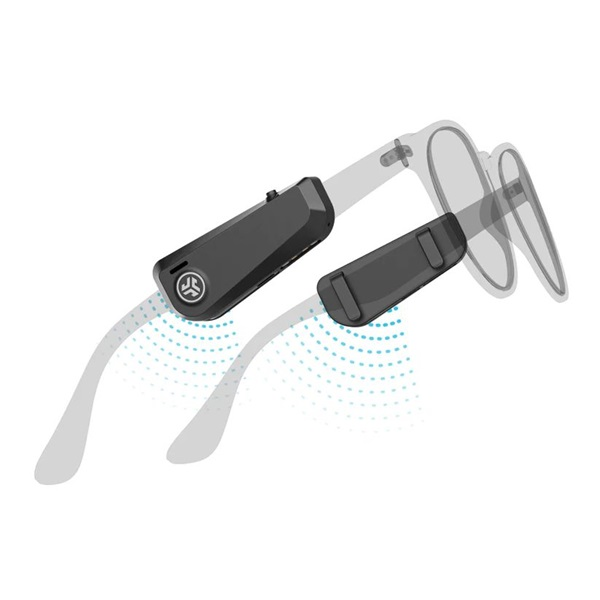 Bezdrôtové slúchadlá s kostným vedením JLab JBuds Frames Wireless (IEUEBFRAMESRBLK124)