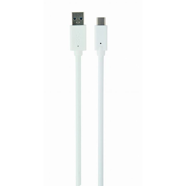 Gembird Cablexpert USB 3.0 AM --> Type-C (AM/CM) kábel 0.5m fehér (CCP-USB3-AMCM-W-0.5M)