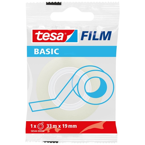 Tesa 58544 Basic 33mx19 mm 1 db átlátszó ragasztószalag (58544-00000-01)