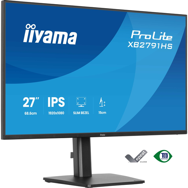 iiyama ProLite XB2791HS-B1 επίπεδη οθόνη 68,6 cm (27") 1920 x 1080 εικονοστοιχεία Full HD LED Μαύρος (Μαύρο)