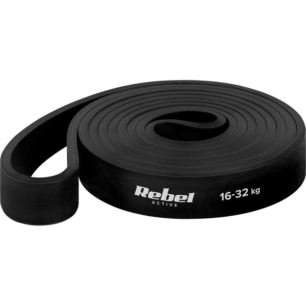 Latex edzőszalag Power Band PL-3 fekete 16-32 kg Rebel