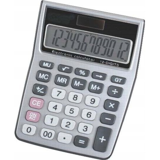 Centrum Számológép asztali 120x87x14 mm szürke (83401) (CE83401)