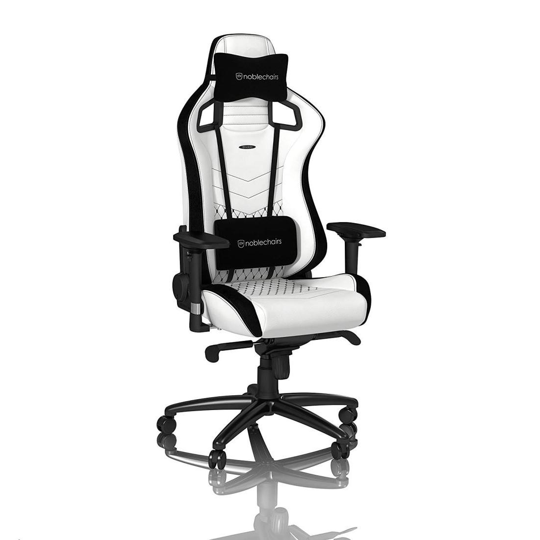 Noblechairs EPIC Gaming Szék Műbőr Fekete/Fehér (NBL-PU-WHT-001)