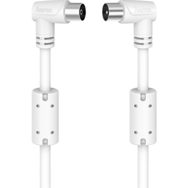 Hama 00205056 cavo coassiale 1,5 m Bianco