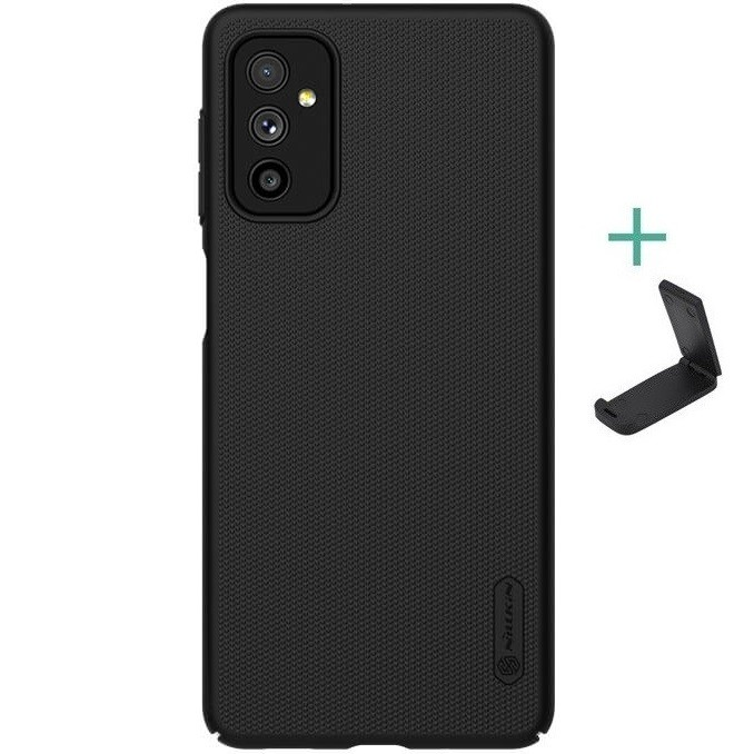 Samsung Galaxy M52 5G SM-M526B, Műanyag hátlap védőtok, stand, Nillkin Super Frosted, fekete (G115692)