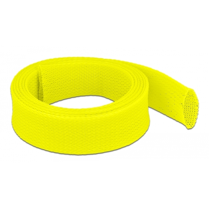 Delock Fonott kábelharisnya nyújtható 2 m x 38 mm sárga (20755)