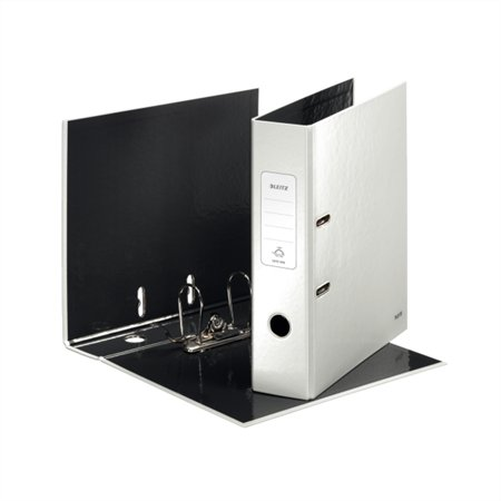 Leitz 180° WOW Lever Arch File - pearl white ringbind A4 Hvid