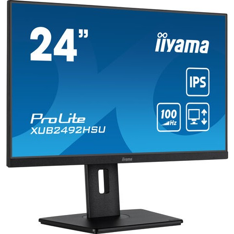 iiyama XUB2492HSU-B6 počítačový monitor 60,5 cm (23.8") 1920 x 1080 px Full HD LED Černá