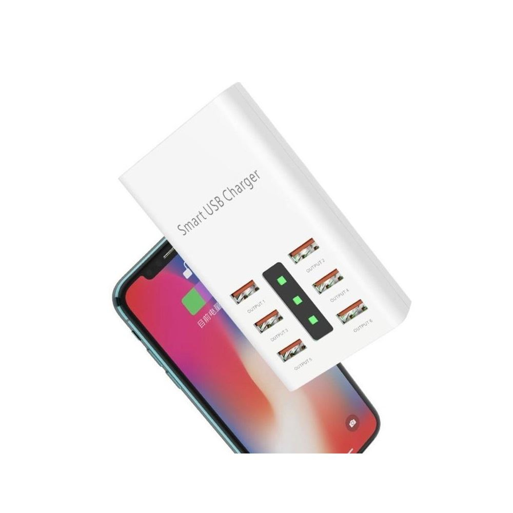 BlackBird 6xUSB hálózati töltő 30W fehér (BH1464) (BH1464)