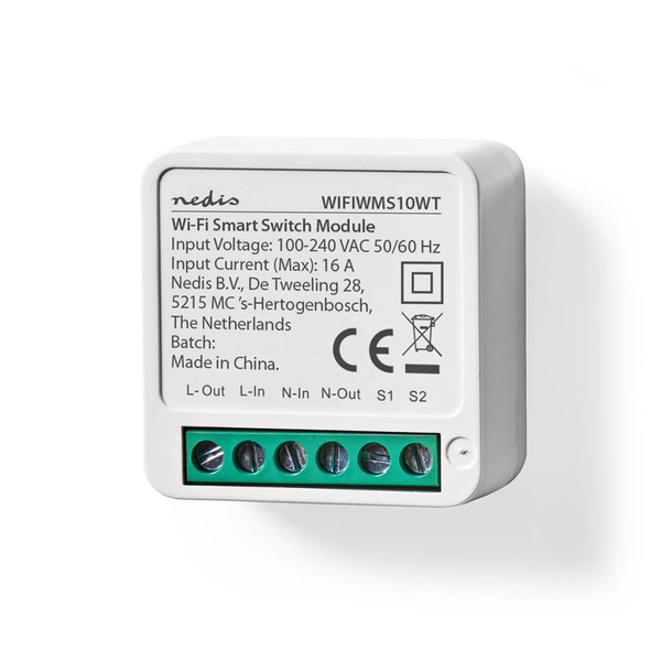 Nedis SmartLife Wi-Fi kapcsolómodul (WIFIWMS10WT)