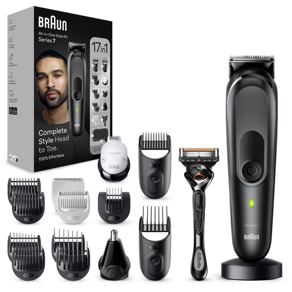 Braun Series 7 MGK7491 Мултифункционален тример 17-в-1 Сив