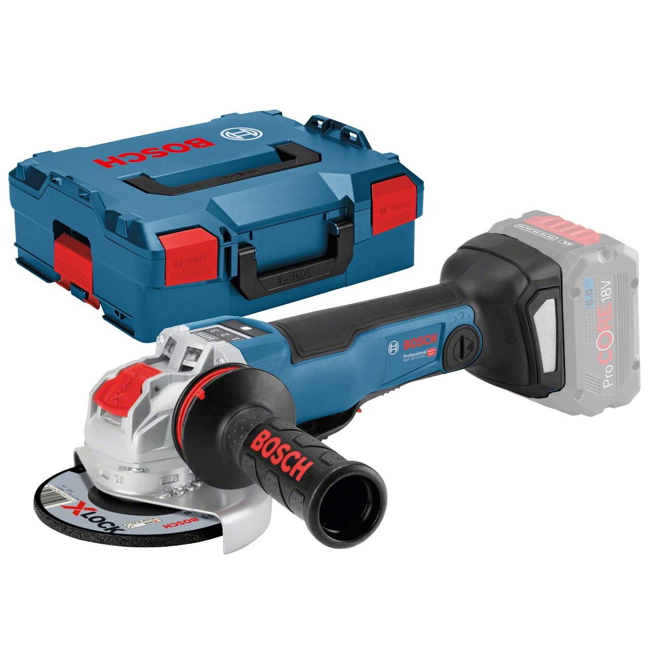 Bosch GWX 18V-10 PSC X-LOCK Professional Akkus sarokcsiszoló (akku és töltő nélkül) (06017B0800)