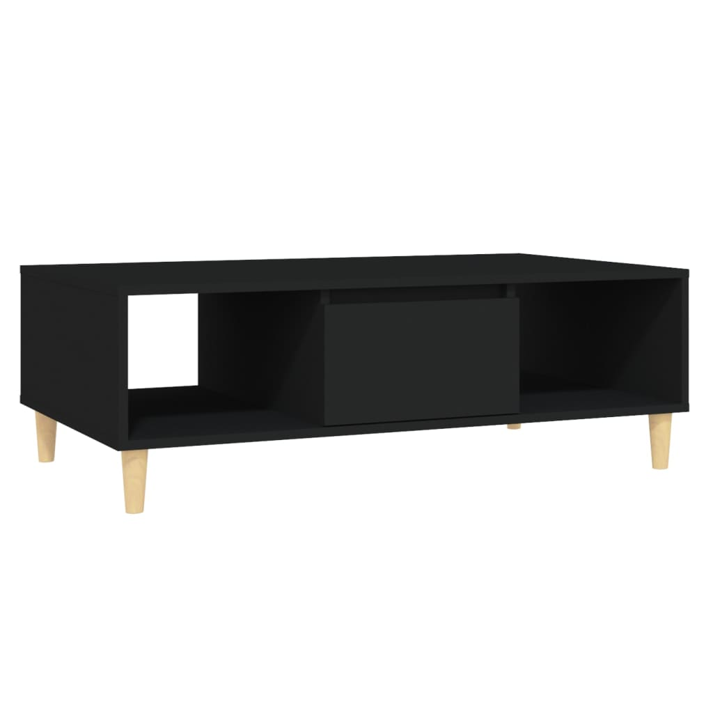 fekete forgácslap dohányzóasztal 103,5 x 60 x 35 cm (806014)