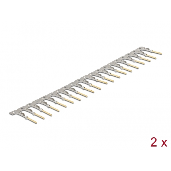 DELOCK Crimp-Kontakte für D-Sub HD Crimp Stecker 40 Stück