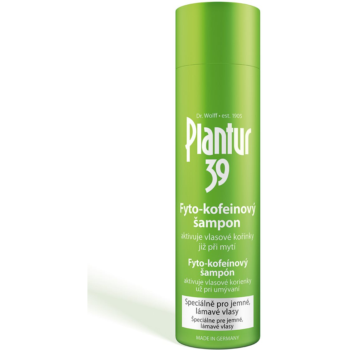 Plantur39 Növényi-koffein sampon vékonyszálú hajra, 250 ml (4008666700124)