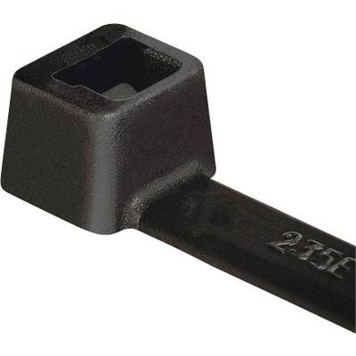 HellermannTyton 111-05440 T50L-PA66W-BK Kábelkötöző 390 mm 4.60 mm Fekete UV stabilizált 100 db (111-05440)