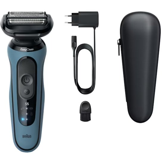 Braun Series 5 52-A1000s Szitaborítású vágófejes borotva Kék