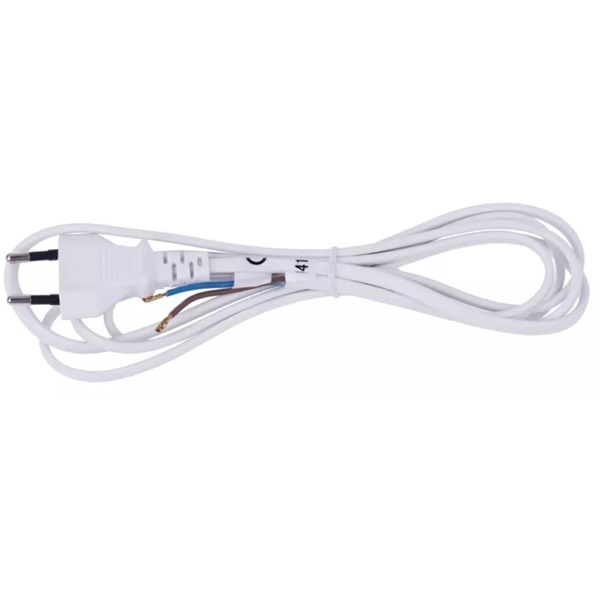 Emos S12252 Flexo 2 méter 2×0,5mm2 fehér szerelhető hálózati kábel (S12252)