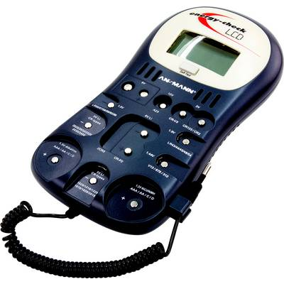 Elem és akkuvizsgáló, gombelem teszter Ansmann Energy-Check LCD (4000392)