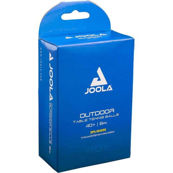 Joola Piłeczki do tenisa stołowego Joola Outdoor Ball, Białe - 6 szt Uniwersalny
