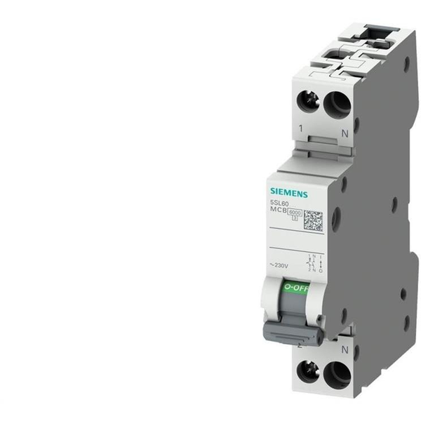 Siemens 5SL6025-7 kredsløbsafbryder Miniature strømafbryder 1P+N