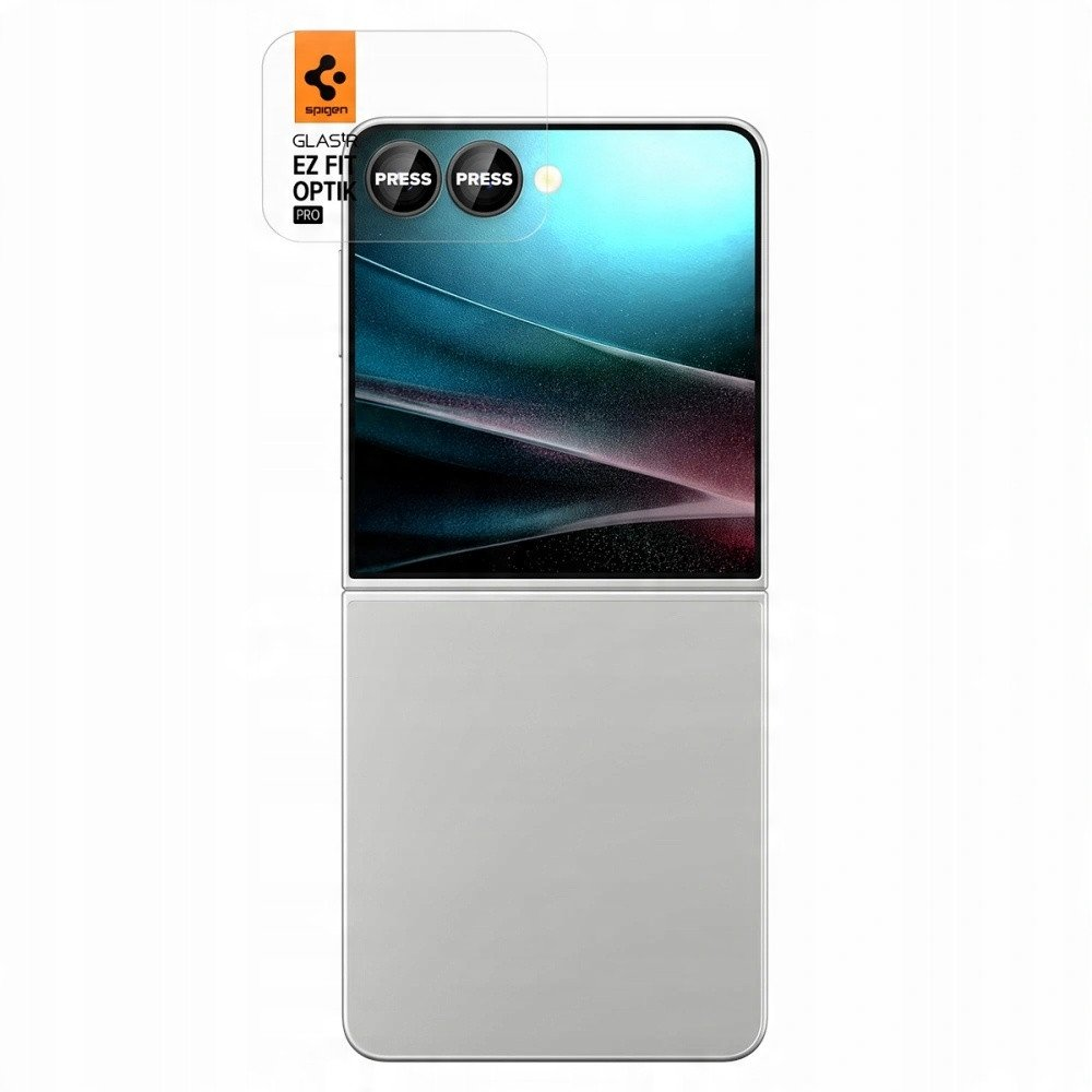 Spigen OPTIK PRO HD kameravédő üveg 2db (9H, csak lencse) FEKETE Samsung Galaxy Z Flip7 (SM-F766) (AGL09587) (AGL09587)