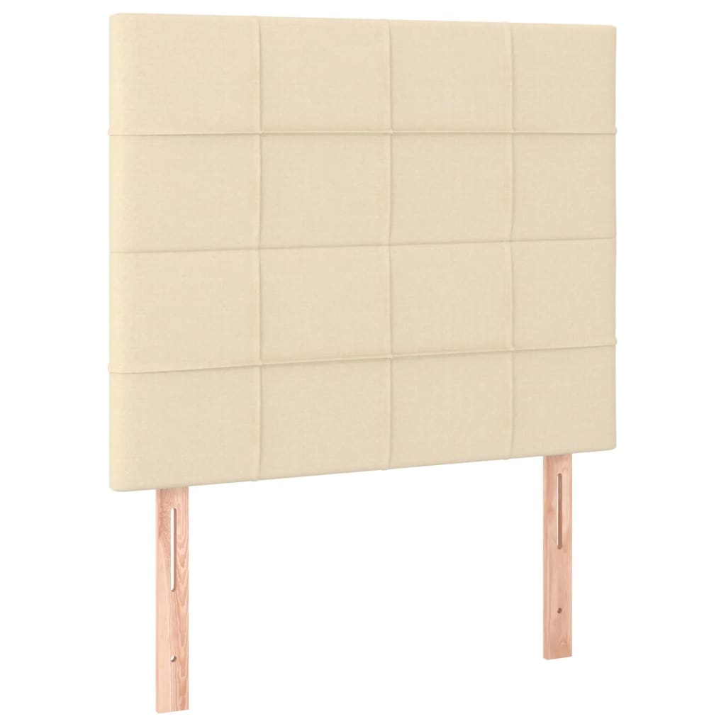 2 db krémszínű szövet fejtámla 80 x 5 x 78/88 cm (3116311)