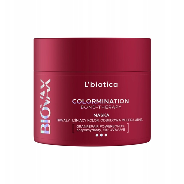 Lbiotica L`BIOTICA Biovax Colormination Bond Therapy Maska odbudowująca do włosów farbowanych 200 ml