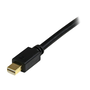 StarTech.com MDP2DVIMM10B adaptér k video kabelům 3 m mini DisplayPort DVI-D Černá