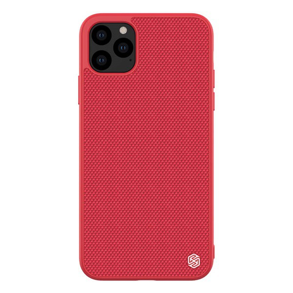 NILLKIN TEXTURED műanyag telefonvédő (érdes felület, közepesen ütésálló, szilikon keret, 3D minta) PIROS [Apple iPhone 11 Pro] (5996457904785)