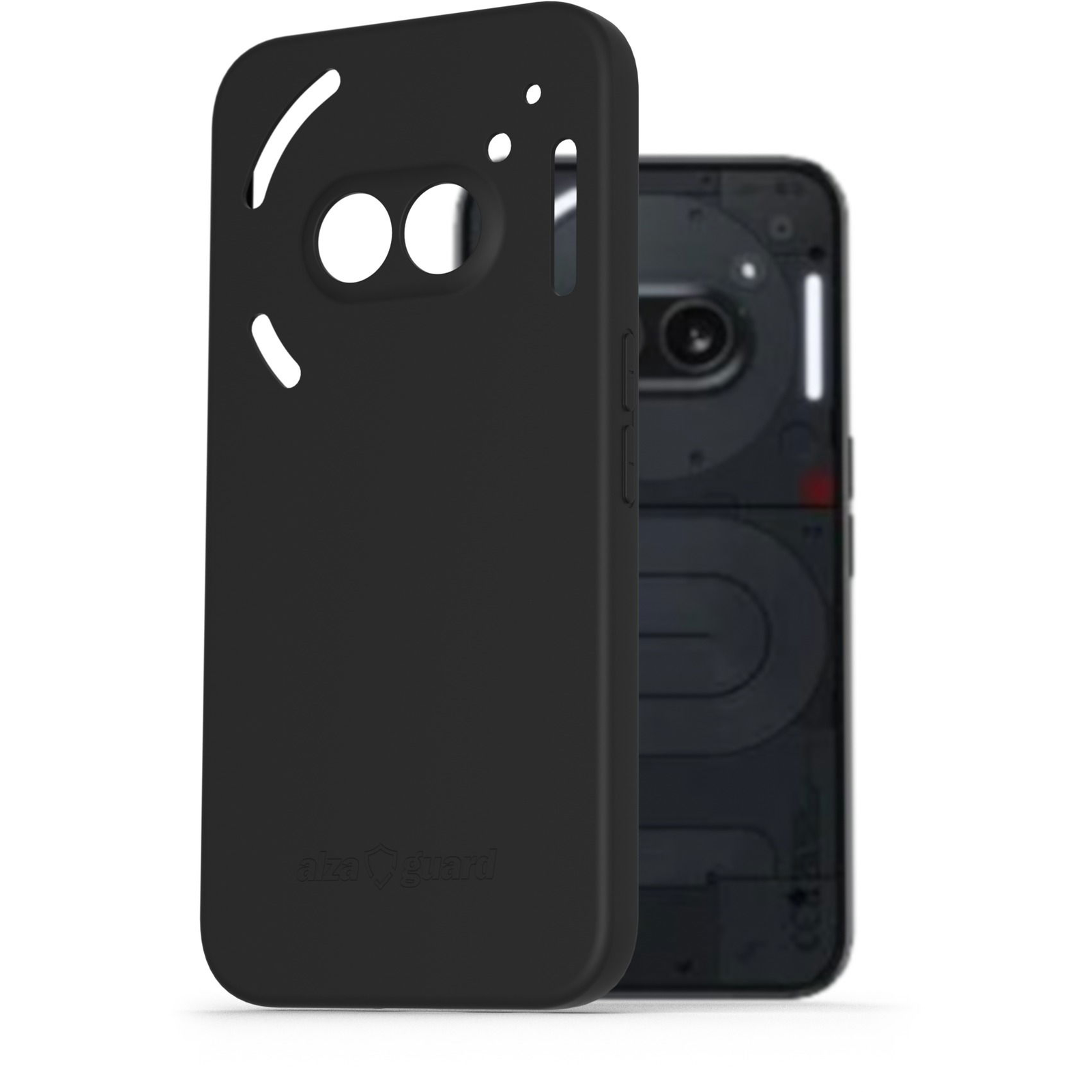 AlzaGuard Matte TPU Case Nothing Phone (2a) / (2a) Plus fekete tok (AGD-PCT408B)