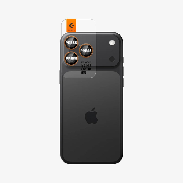 Spigen Glass tR EZ Fit Optik Pro for iPhone 17/16/15/14 Pro 17/16/15/14 Pro Max Orange