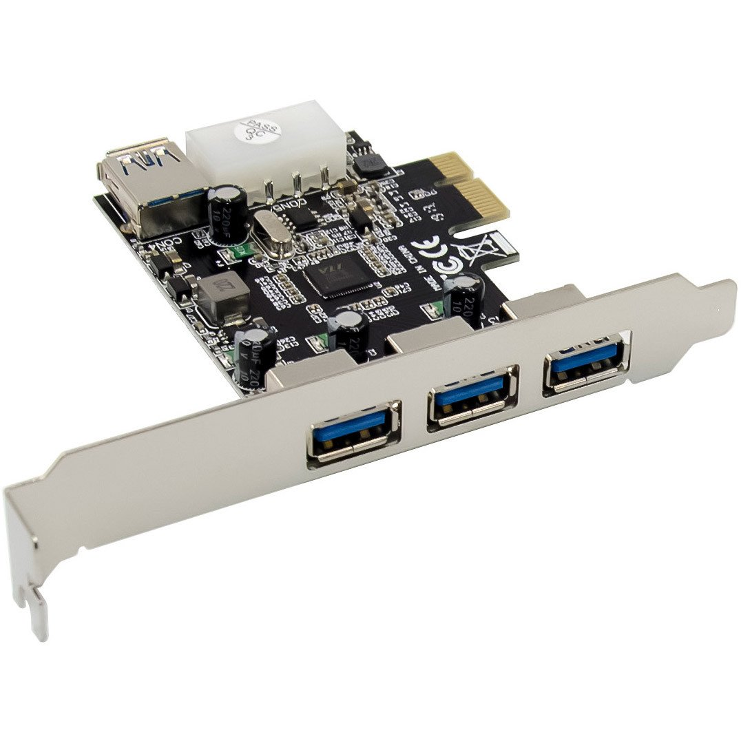 InLine 76662D csatlakozókártya/illesztő Belső Molex 4-pin, USB 3.2 Gen 1 (3.1 Gen 1)