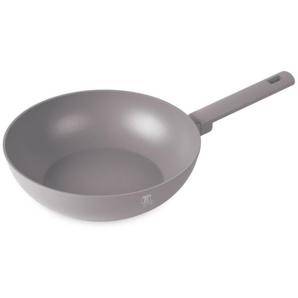 BerlingerHaus Taupe Collection Titán bevonatos wok serpenyő, 28 cm