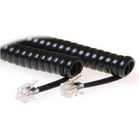 ACT Coiled phonehorn cable 1,5 m Nero