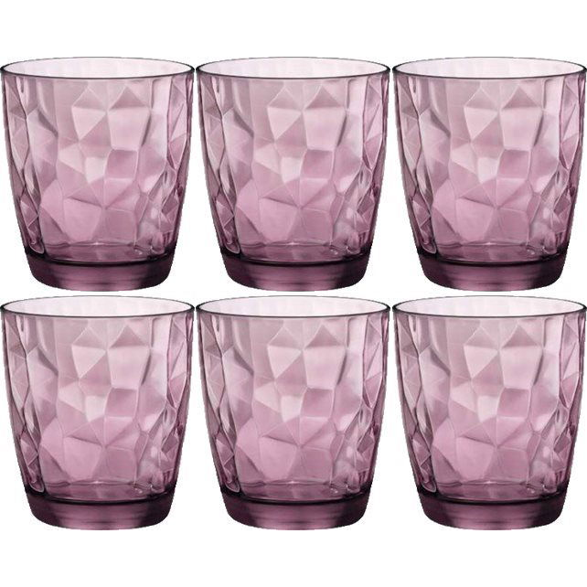Bormioli pohár DIAMOND 300ml lila, 6 db (A15272)
