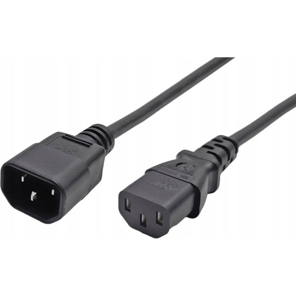 C2G 88503 cavo di alimentazione Nero 2 m Accoppiatore C14 Accoppiatore C13
