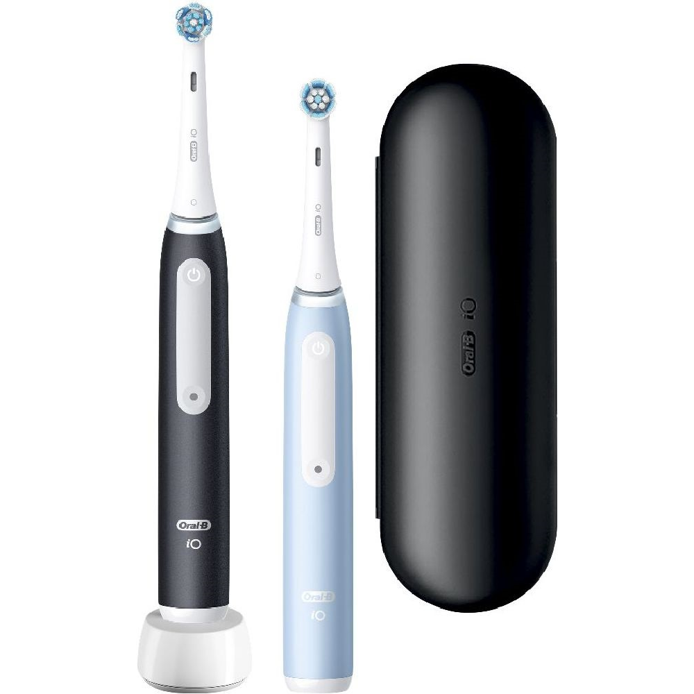 Oral-B iO Series 3 Elektromos Fogkefe Duopack Matt Fekete/Jégkék (10PO010401)