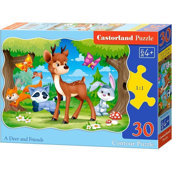 Castorland A Deer and Friends 30 pcs Puzzle di contorno 30 pz Cartoni