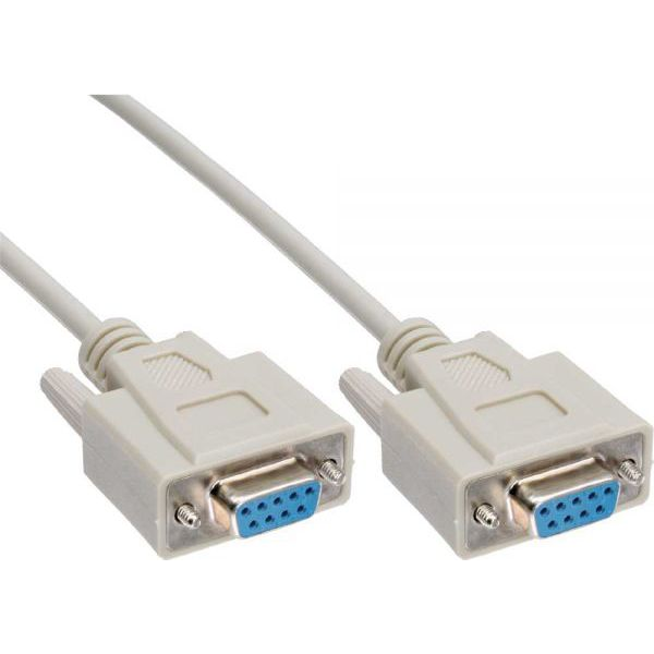 InLine 12223 cavo seriale Beige DB9