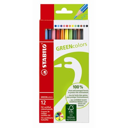 STABILO GREENcolors Farbstifte Flerfarvet 12 stk