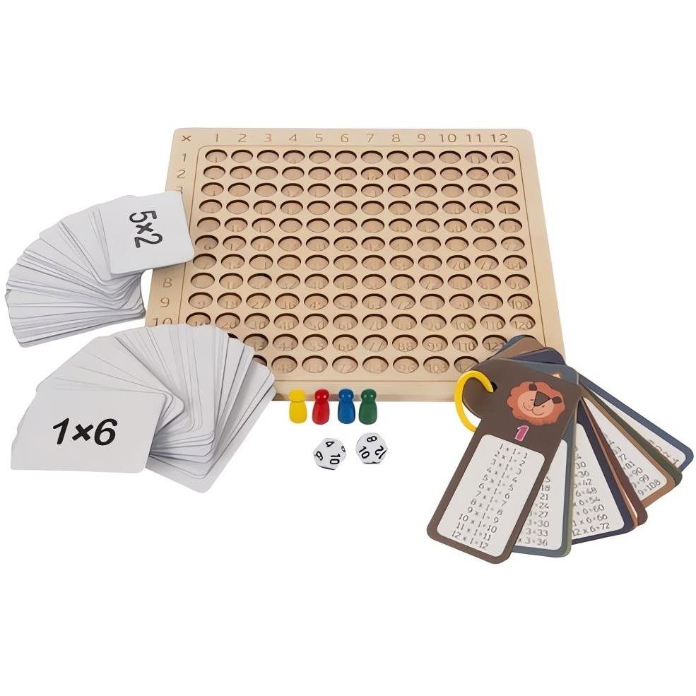 Kruzzel 24639 Wooden Montessori multiplication table (24639)