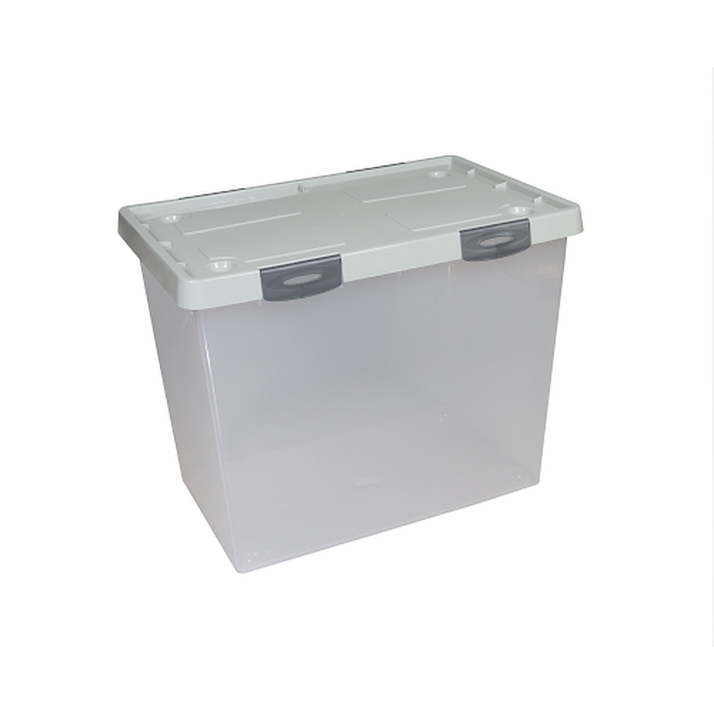 Flair Big Box Műanyag Tárolódoboz 75L - Világosszürke (80111)