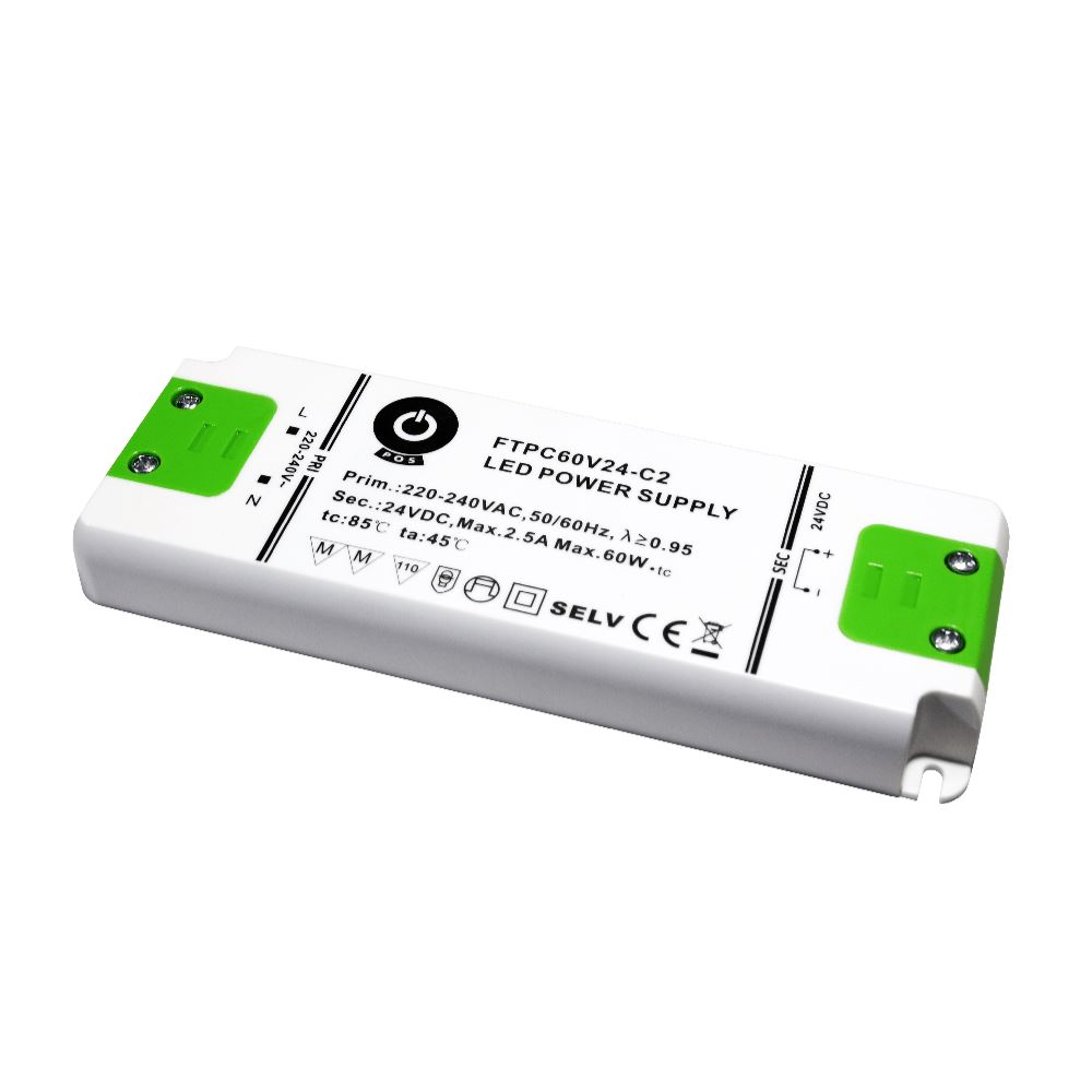 POS Power FTPC60V24-C2 24V/2.5A 60W IP20 LED tápegység (FTPC60V24-C2)