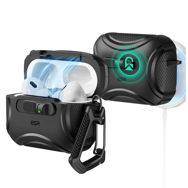 ESR Cyber FlickLock AirPods Pro 3 MagSafe калъф, черен
