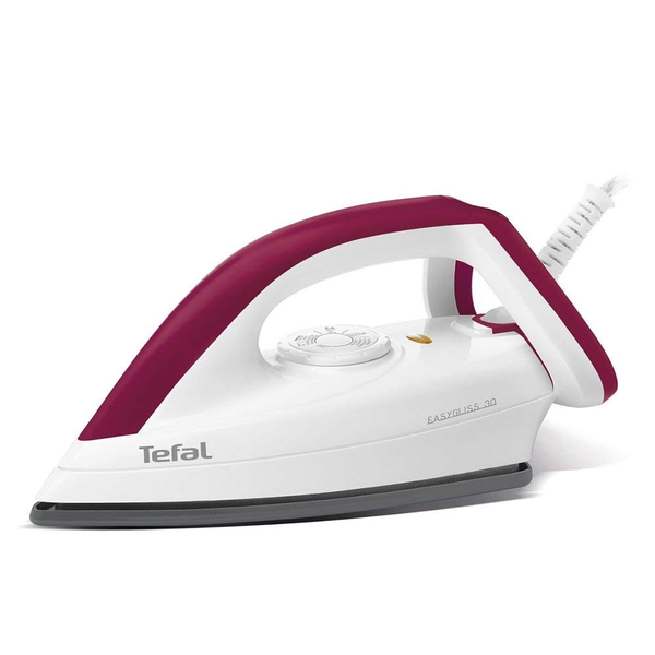 Tefal EasyGliss FS4030 Ferro a secco Durilium 1200 W Borgogna, Bianco