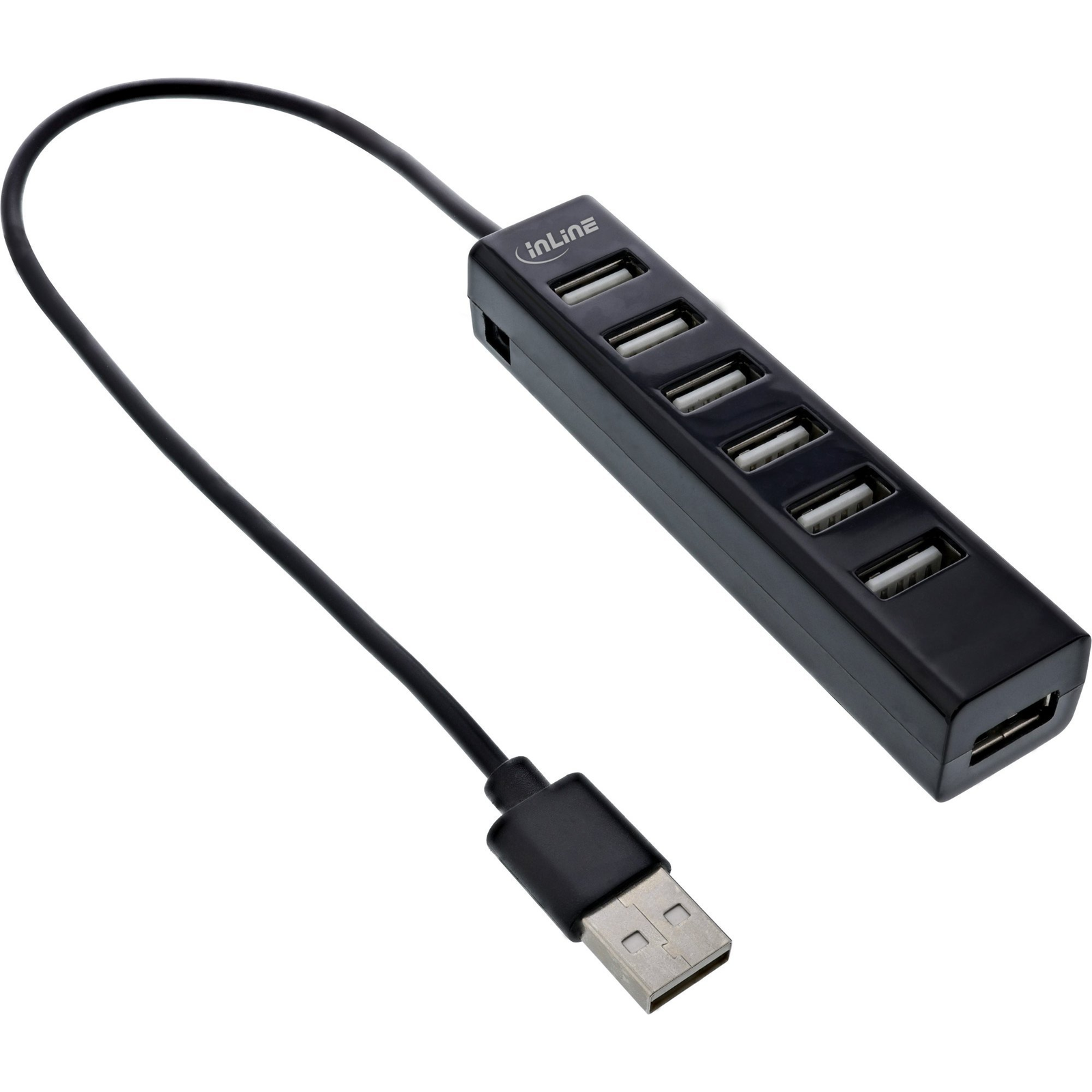 InLine 33293D hálózati csatlakozó USB 3.2 Gen 1 (3.1 Gen 1) Type-A 480 Mbit/s Fekete (33293D)