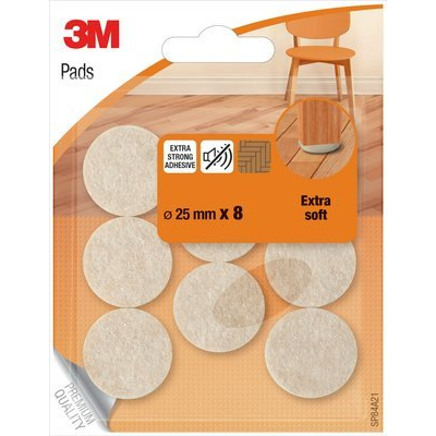 3M SP84A21 cuscinetto di protezione del pavimento per mobili 8 pz Rotondo