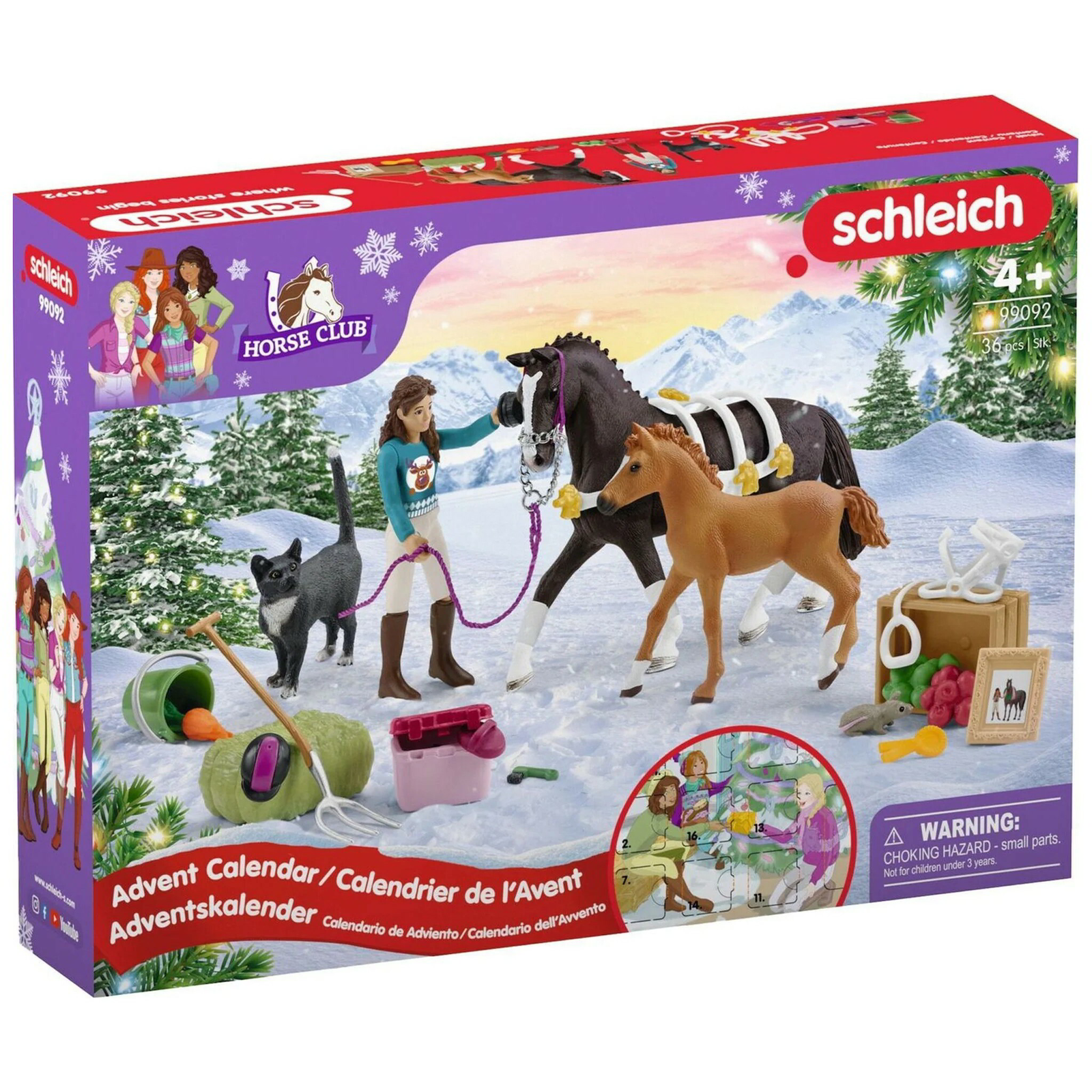 Schleich 99092 Adventi naptár Lovasklub Játékfigura készlet (99092)