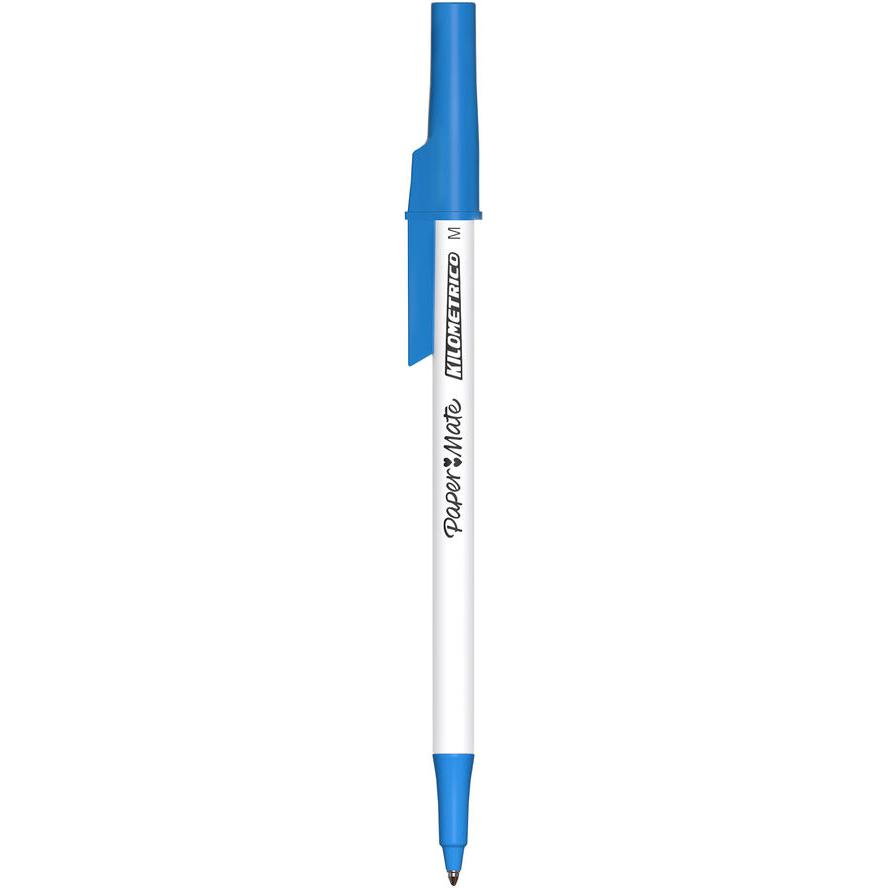 PAPER MATE Kugelschreiber Kilometrico Reycled M Blau 50er Faltschachtel (2187702) (2187702)